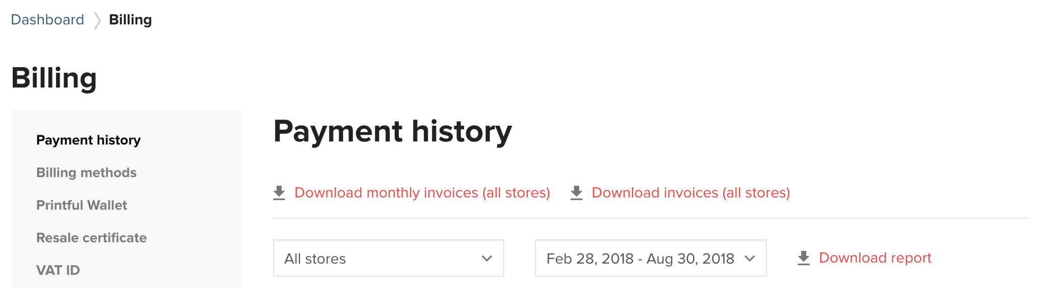 where can i find invoices for all transactions download ivoice